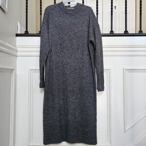 COS Oversized Alpaca-Blend Knit Midi Dress - Size XS (Pristine Condition)